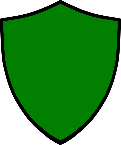 Shield-green Clip Art - vector clip art online ...