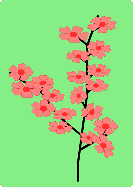 Sakura Flower Clip Art - vector clip art online ...