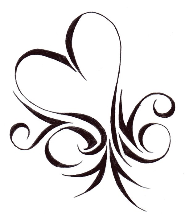 Simple Heart Tattoo Designs For Men | Free Download Clip Art ...