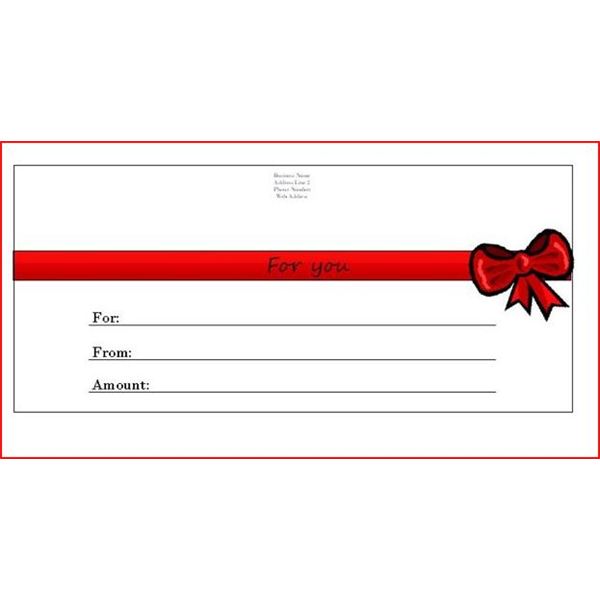 gift certificate clipart free