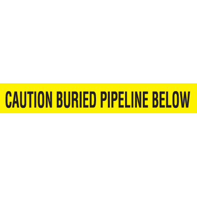 Detectable Underground Warning Tape - Caution Buried Pipeline ...