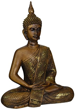 Amazon.com: Oriental Furniture 11" Thai Sitting Buddha Statue ...