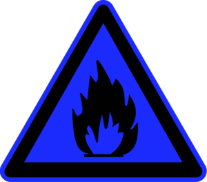 Fire hazard sign - vector Clip Art
