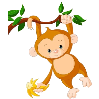 Free baby monkey clip art