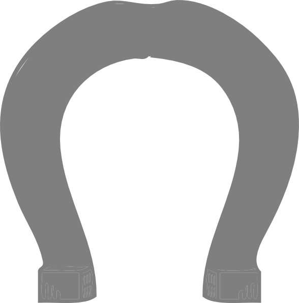 Horseshoe outline clipart png