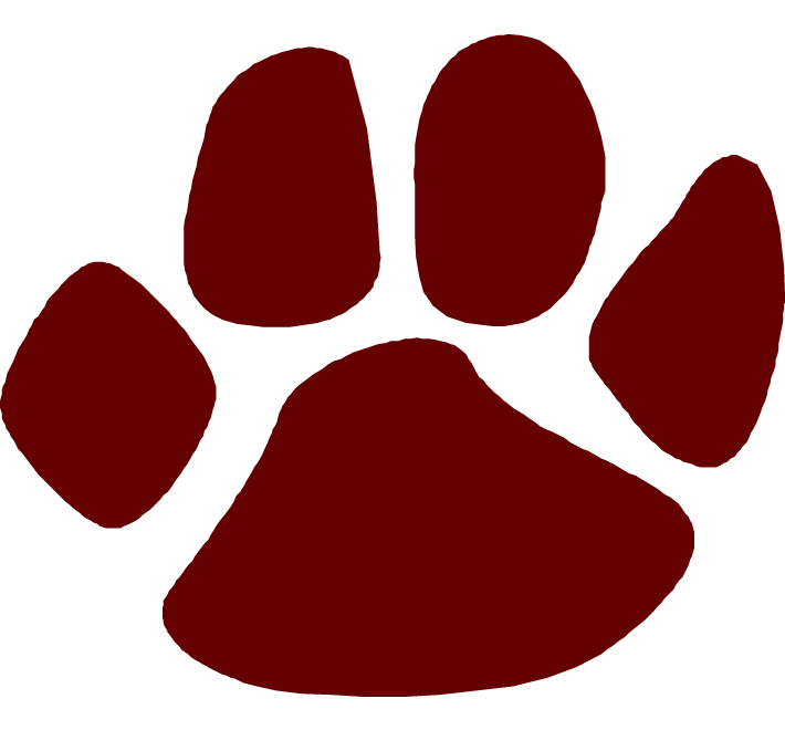 Lion paw print clipart no background