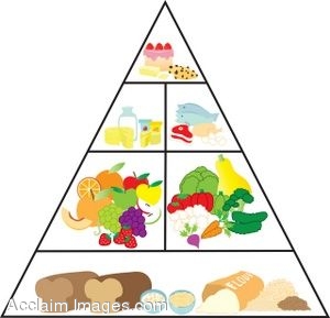 Food pyramid clip art
