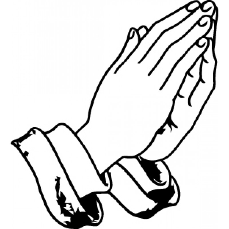 Hands praying clipart