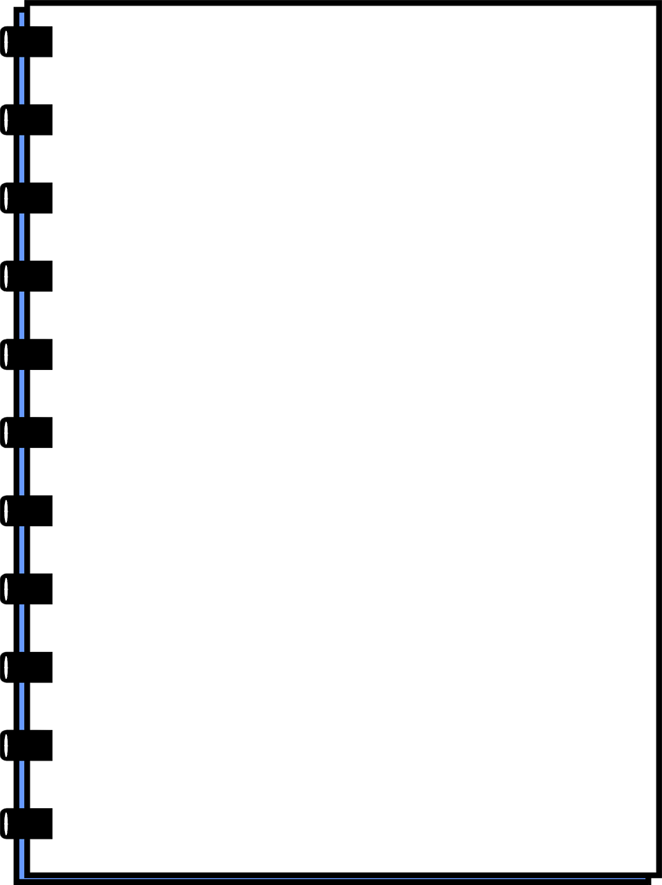 Blank Notepad Clipart