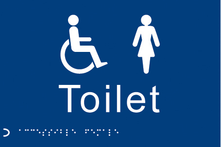 Braille Toilet Signs