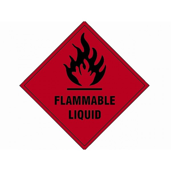 Scan Flammable Liquid SAV - 100 x 100mm | Power Tools Direct