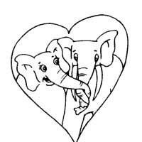 Elephant Coloring Pages