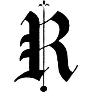 Clipart fancy capital letter r