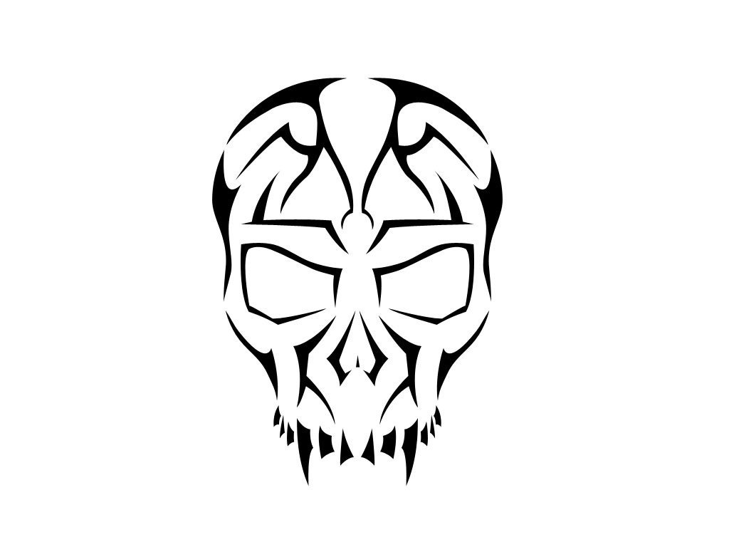 40+ Tribal Skull Tattoos Ideas