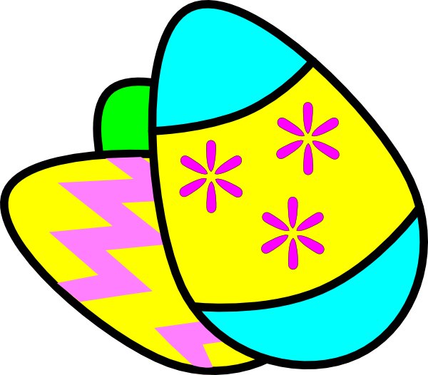 Free Easter Colored Egg Clipart, 1 page of free to use images