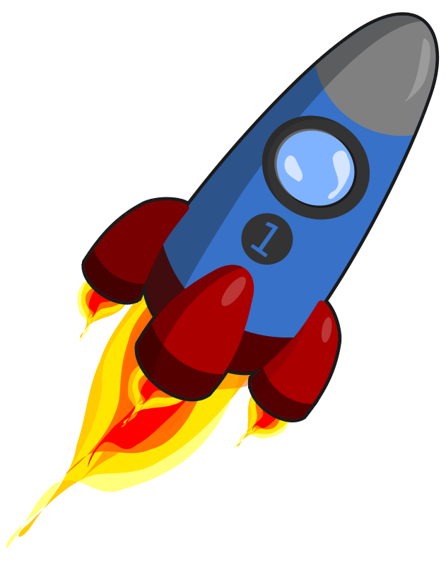 Rocket ship clip art free