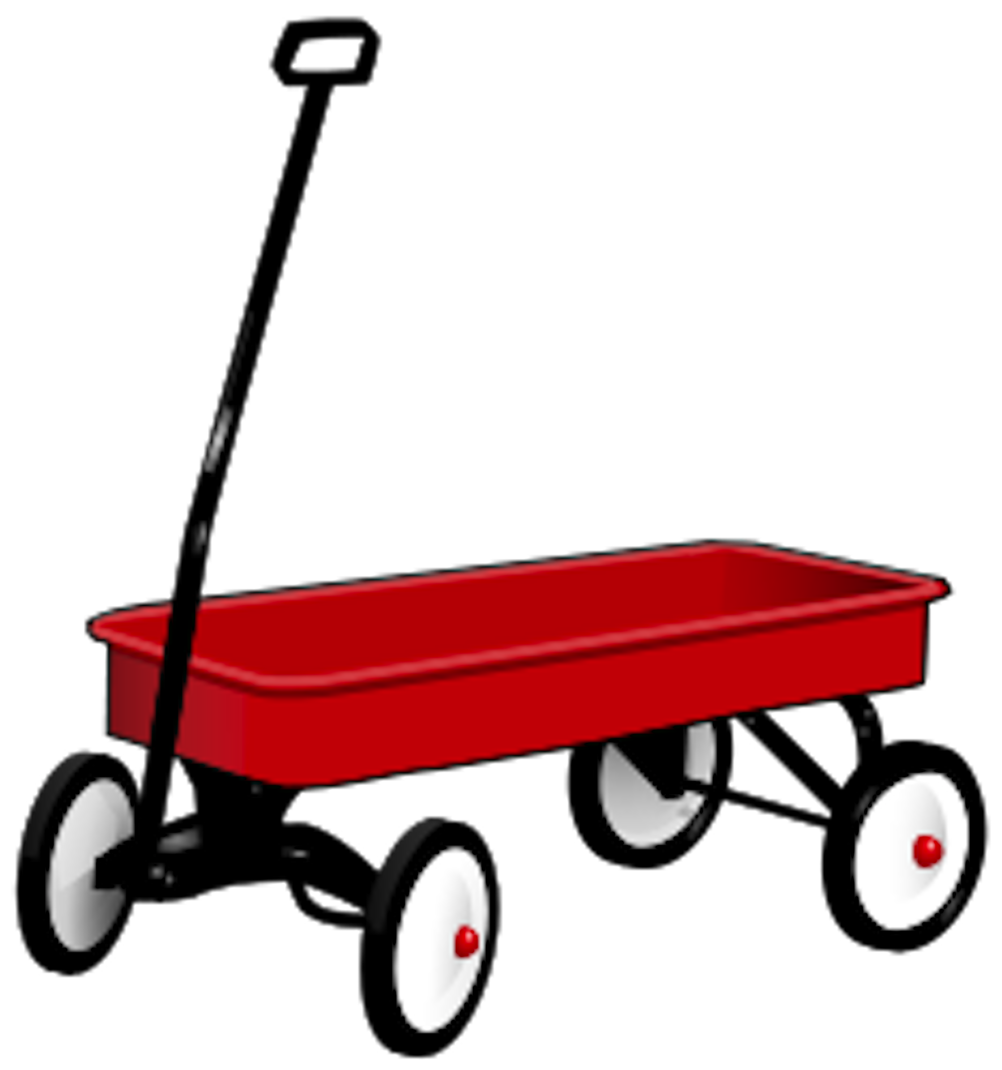 Little Red Wagon Clipart