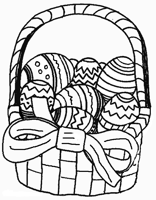 Easter Basket Coloring Pages – Art Valla