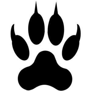 Clipart wolf paw