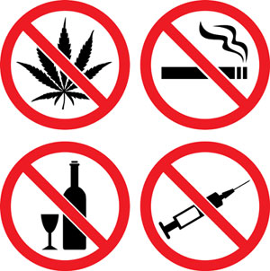 Say no to drugs clipart