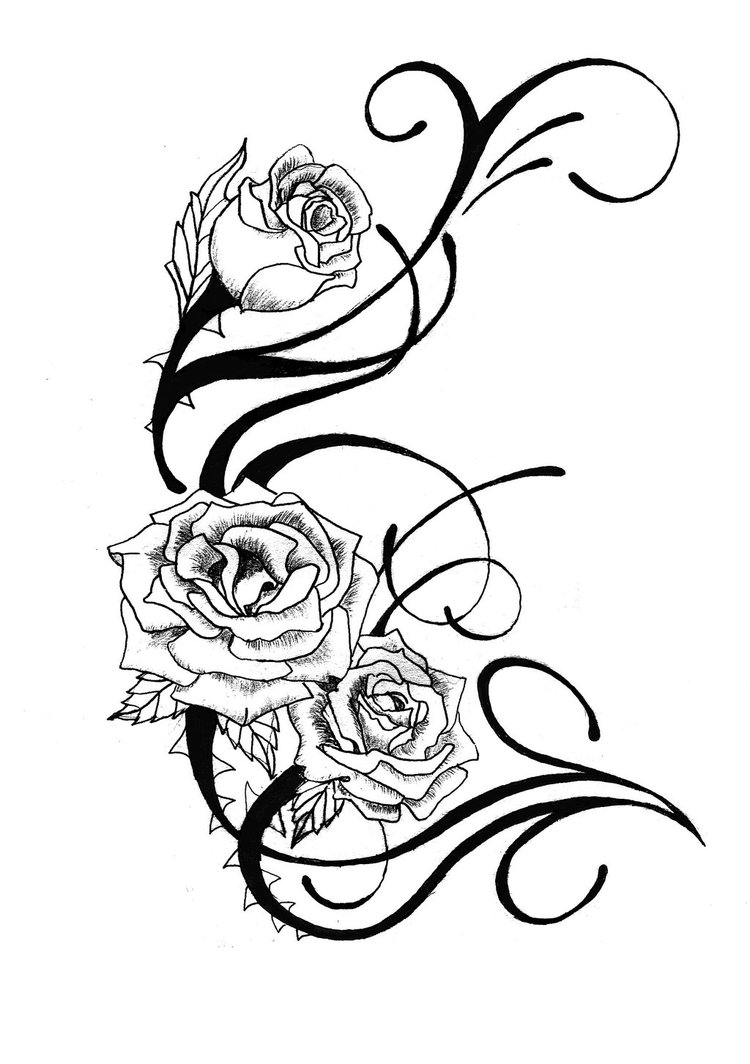 Rose tattoo design by CsDesigns83 on DeviantArt