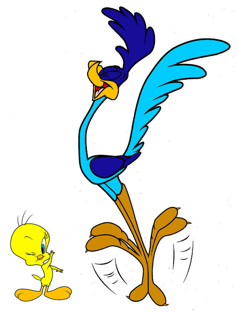 Road runner loony tunes clipart