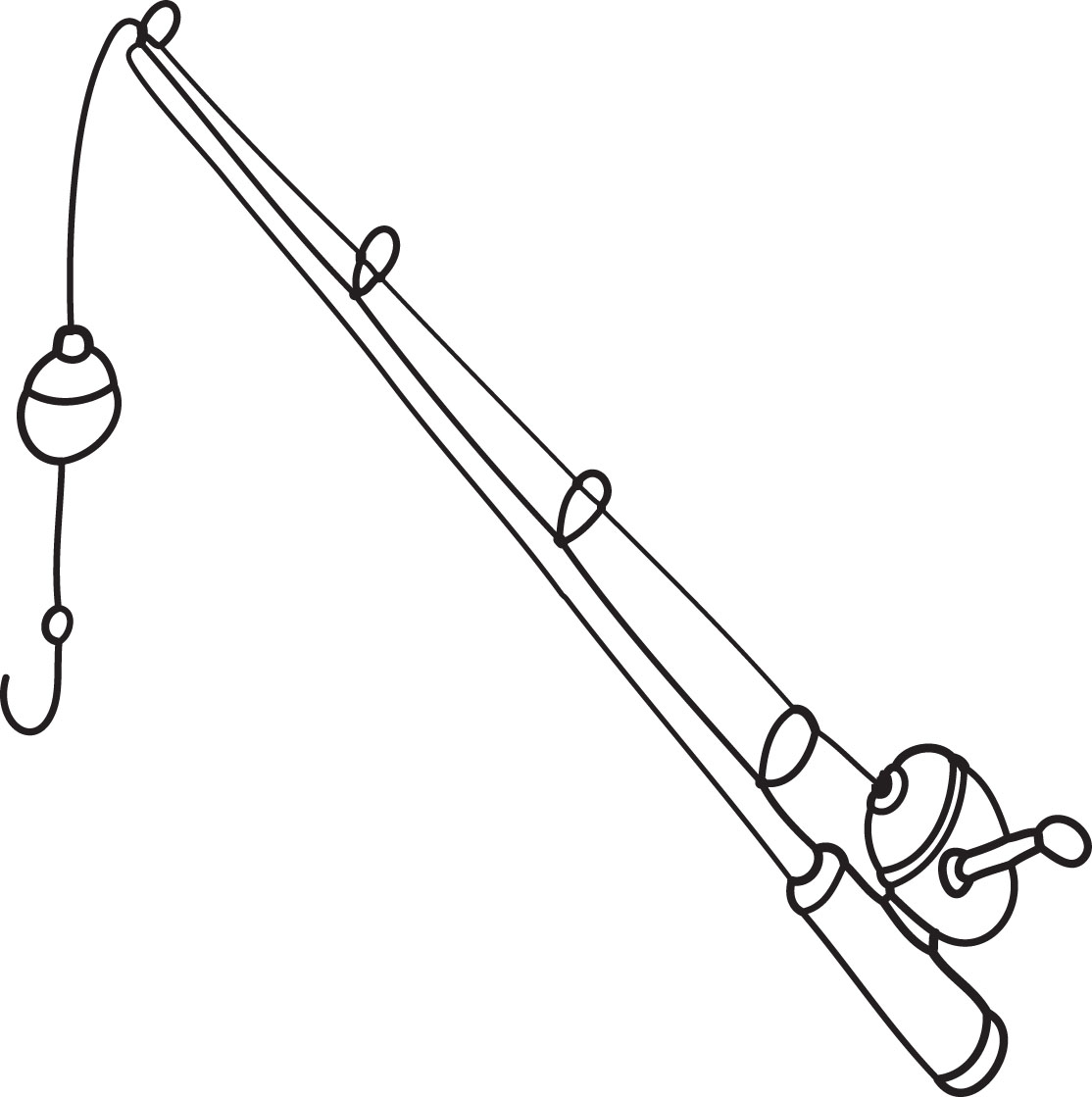 Fishing Rod And Reel Clipart