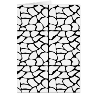 Black And White Giraffe Pattern Cards | Zazzle