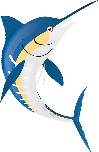 Blue Marlin Clip Art, Vector Images & Illustrations