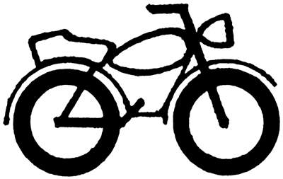 Cartoon Motorcycle Clip Art