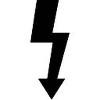 Lightning, arrow, IOS 7 symbol Icons | Free Download