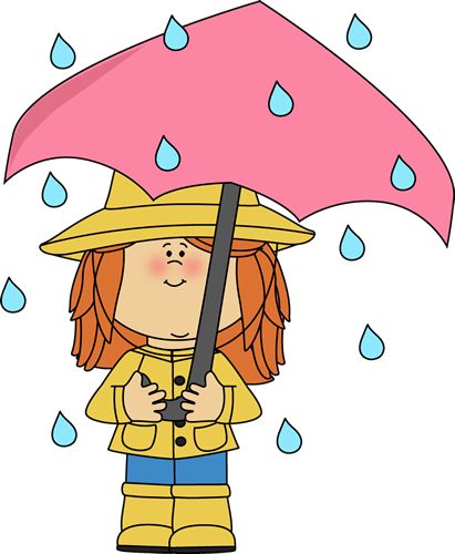 Umbrella And Rain Clipart