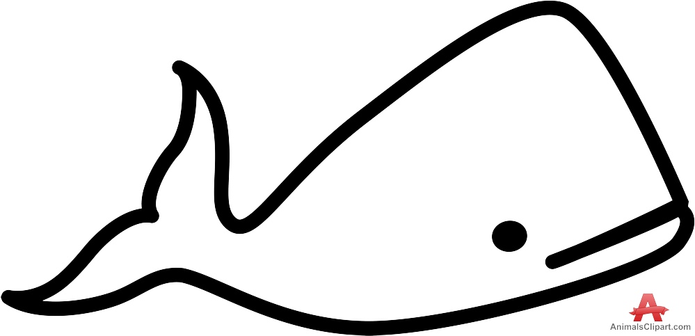 Whale Outline Drawing Clipart | Free Clipart Design Download