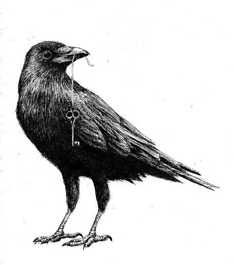 Crow And Key Tattoos Drawing: Real Photo, Pictures, Images and ...