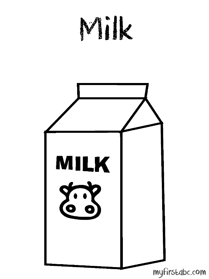 Milk Carton Coloring Page - NewColoringPages