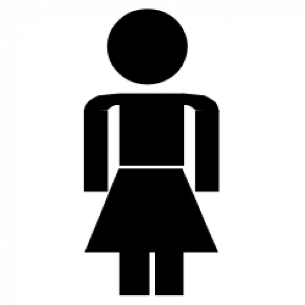 Stick figure: female Vector | Free Download