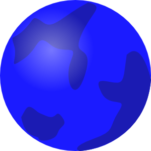 Globe Blue clip art - vector clip art online, royalty free ...