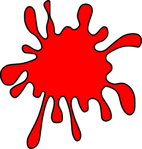 Small Red Ink Splash clip art - vector clip art online, royalty ...