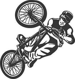 BMX Stunt Action Vinyl Wall Sticker 2 034