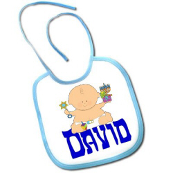 Personalized Hanukkah Baby Bib