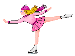 Skating Clip Art - Girls Ice Skating