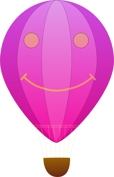 Happy Hot Air Balloon Cartoon clip art - vector clip art online ...