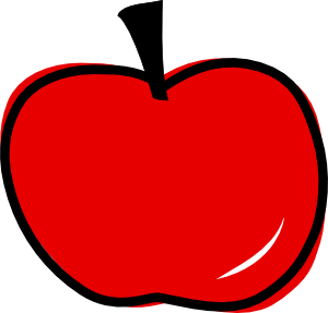 Red Apple clip art Free Vector