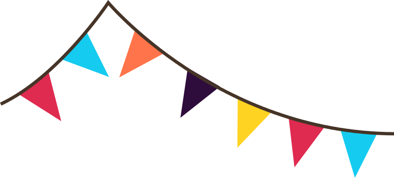 Free Colorful Bunting Clip Art