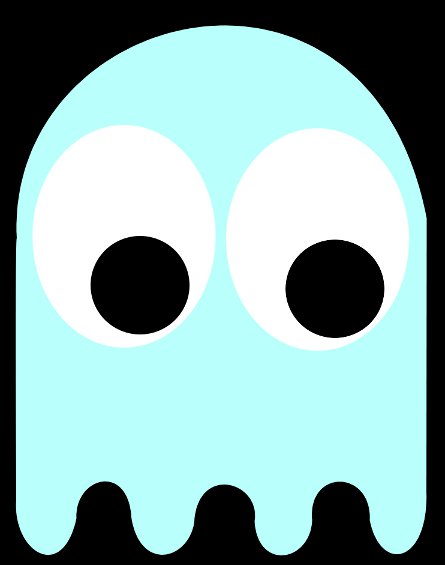 Pac Man Ghost Blue - ClipArt Best