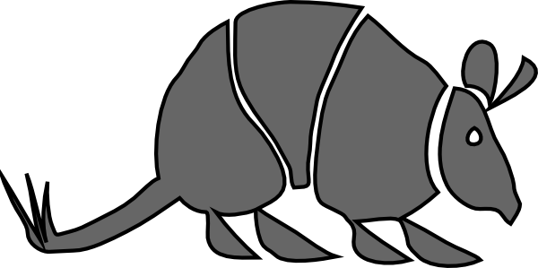 Armadillo clip art Free Vector