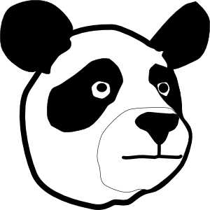 Panda Head clip art - vector clip art online, royalty free ...