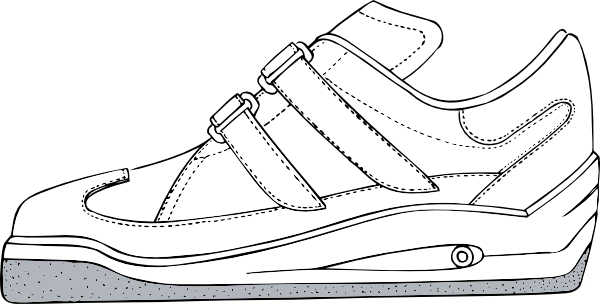 Gym Shoe clip art - vector clip art online, royalty free & public ...