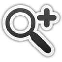 Zoom In Magnifier Icon from the Stickers Set - DryIcons