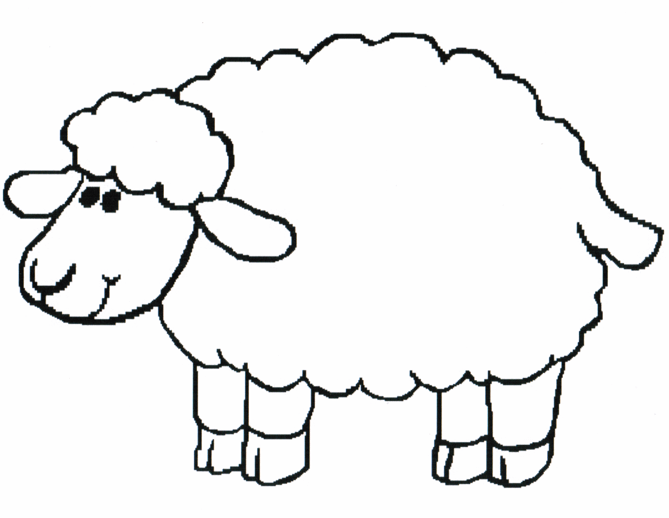 Printable Sheep Template Printable Word Searches